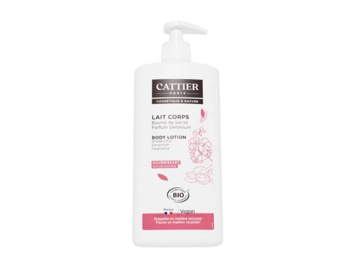 Cattier Lait Corps Nourrissant 500 ml - Beurre de Karité &amp; Géranium