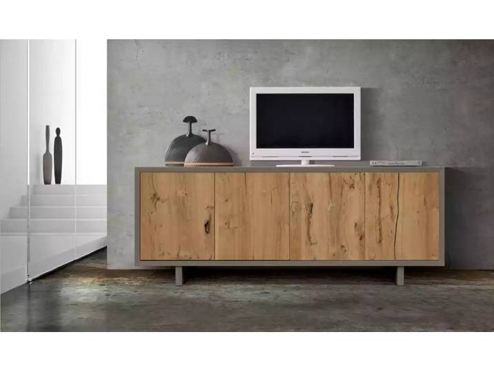 JVmoebel Sideboard Braunes Designer Sideboard aus Holz mit elegantem Design (Sideboard), Made in Europa
