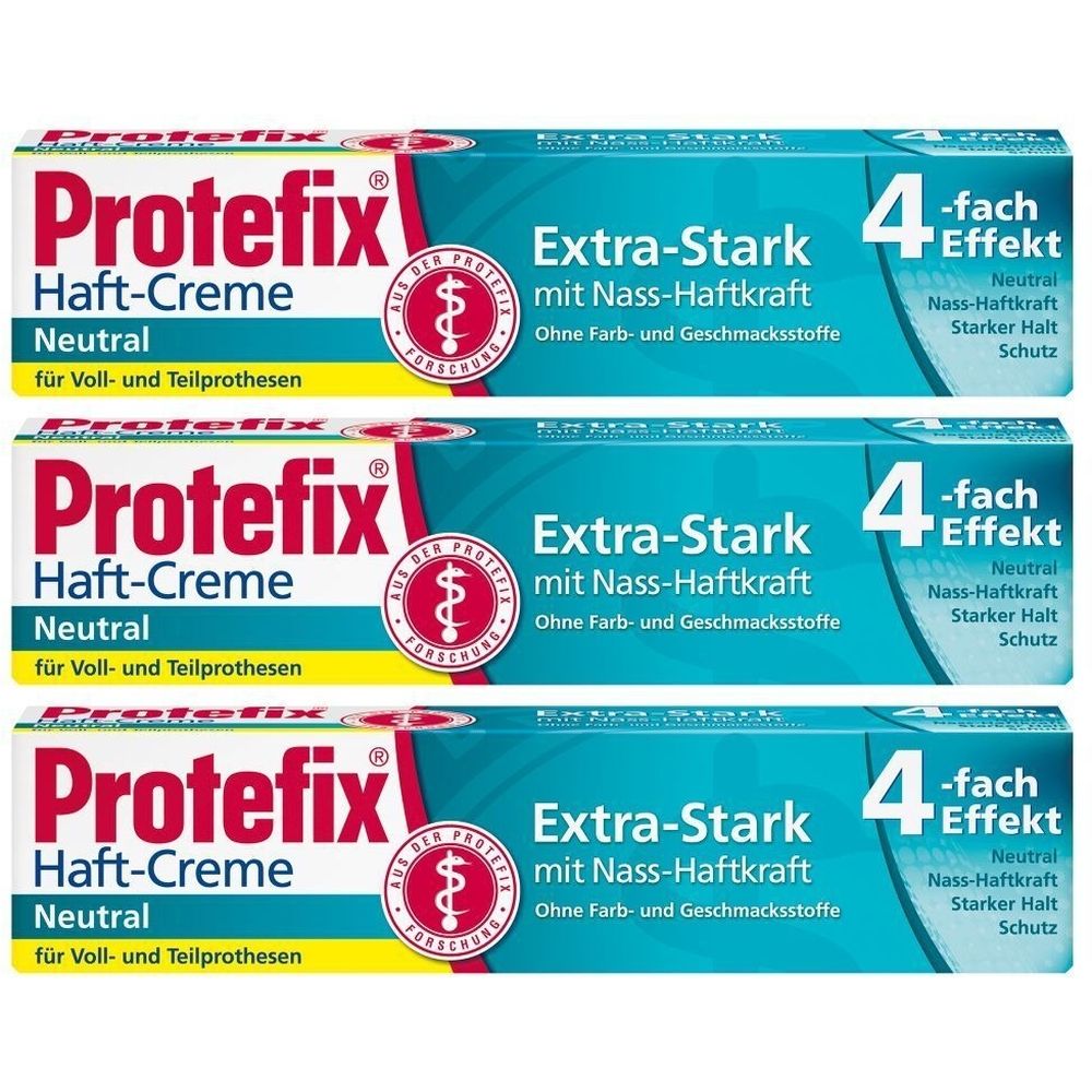 PROTEFIx Haftcreme Neutral x3 3x47 g Creme