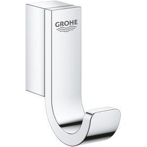 GROHE Handtuchhalter Selection 41039000, silber, zur Wandmontage, verchromtes Metall, Länge 1,5 cm