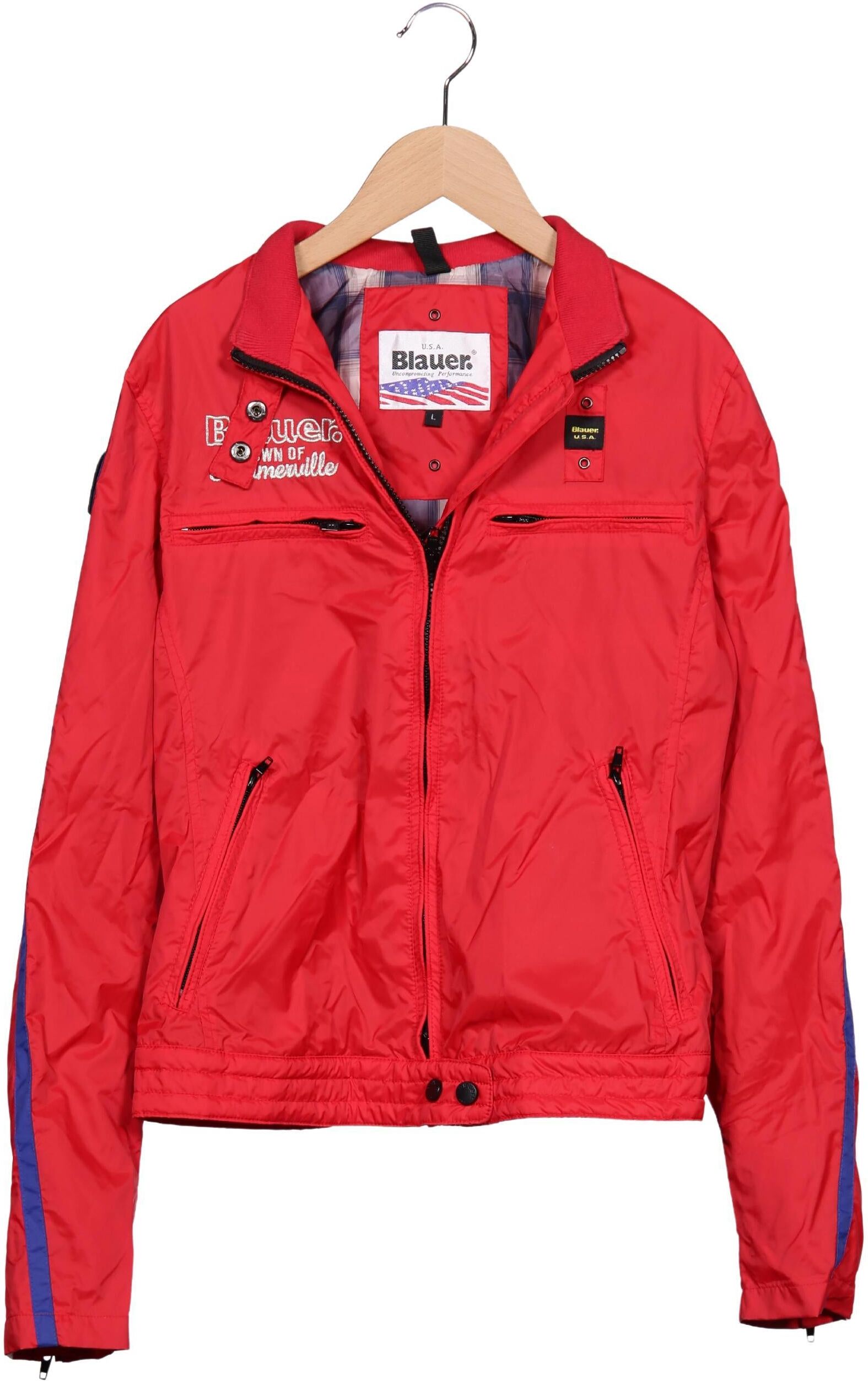 blauer Damen Jacke, Rot, Gr. L, Synthetik - Second Hand