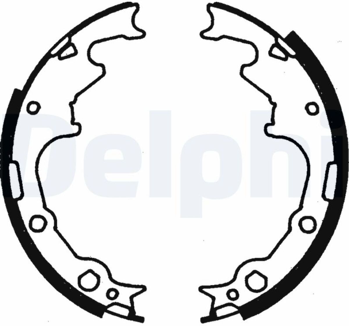 Jeu de mâchoires de frein DELPHI LS1780