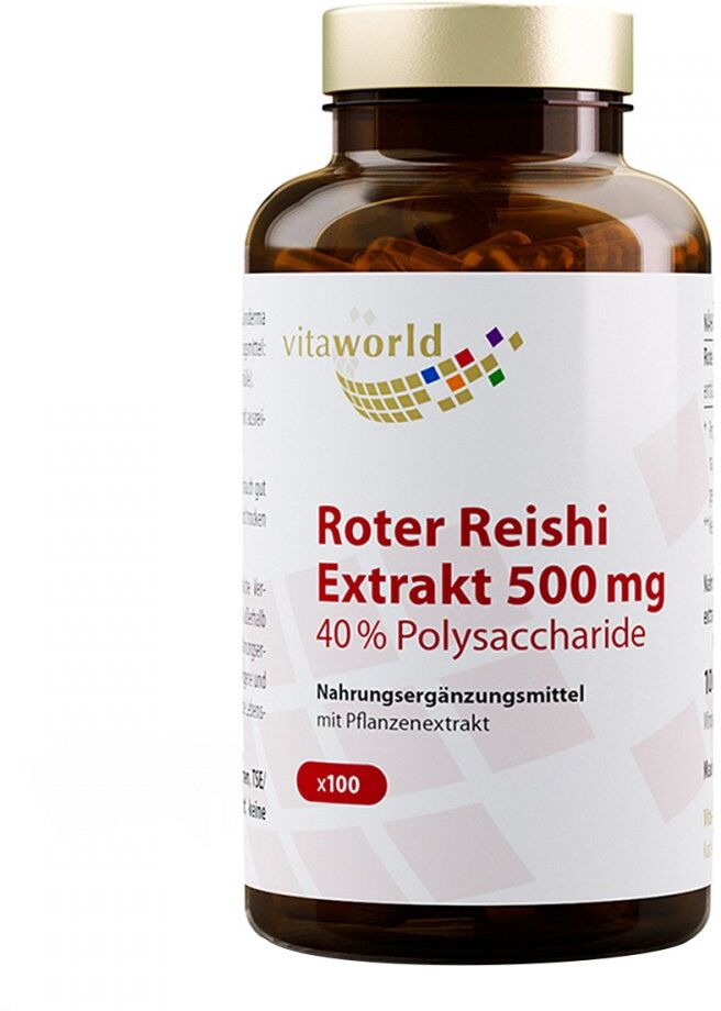 Roter Reishi Extrakt 500 mg 40% Polysacchar.kaps.