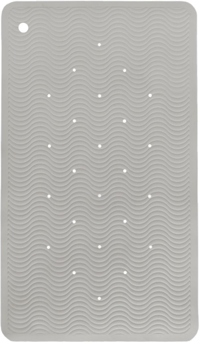 HEVEA Wave Badmat Rechthoek - Granite