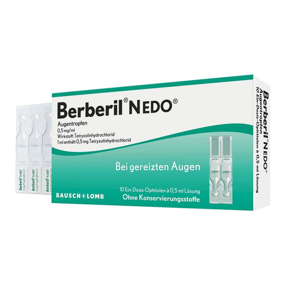 Dr. Gerhard Mann Berberil N EDO Augentropfen bei akut geröteten, gereizten Augen 00255510