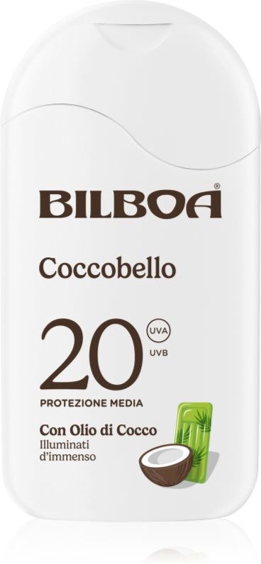 Bilboa Coccobello Latte lait solaire à l'huile de coco SPF 20 200 ml
