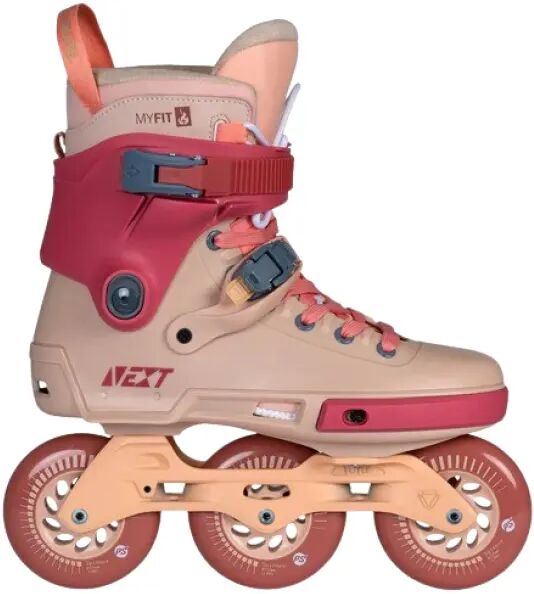Freeskates Powerslide Next 100 Burgundy (Pink - 8-9)  - Pink;Red - Size: 8-9 UK