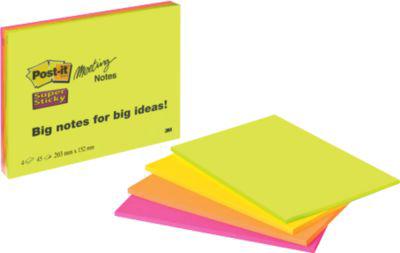 POST-IT Haftnotiz Meeting-Notes, XXL-Format, 203 mm x 152 mm