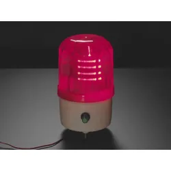 Rotierende LED-Warnleuchte mit Alarmsummer, einstellbare Lautstärke