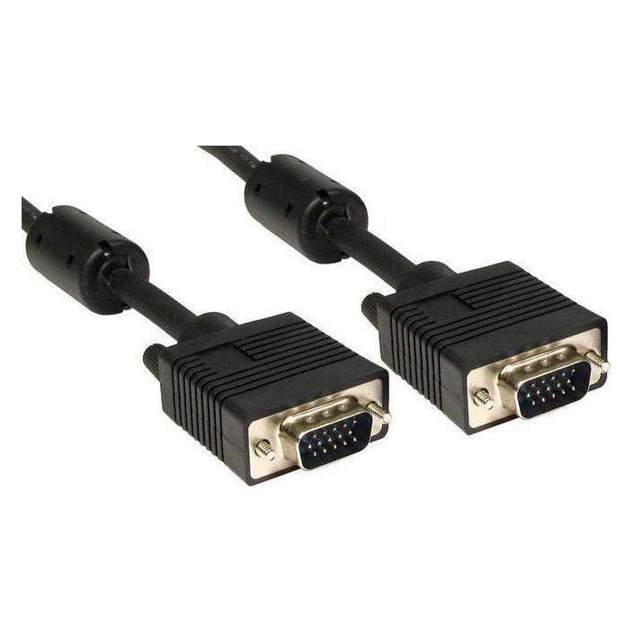 RS PRO VGA-Kabel A VGA / Stecker B VGA / Stecker, 10m PVC Schwarz (10 m) (1828527)