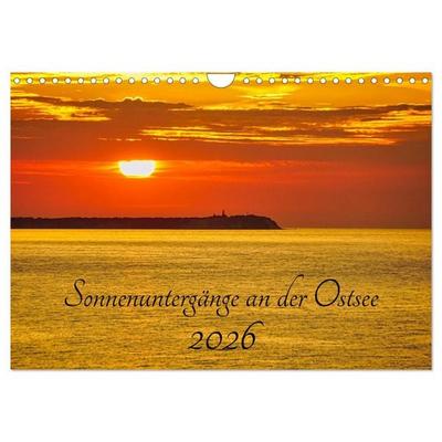 Sonnenuntergänge an der Ostsee (Wandkalender 2026 DIN A4 quer), CALVENDO Monatskalender