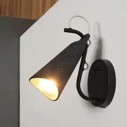OSRAM Wandleuchte Decor Bell Wall in Schwarz mit E27 Fassung - Leuchtenschirm aus recyceltem Material