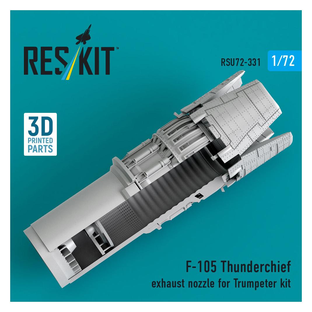 ResKit F-105 Thunderchief exhaust nozzle for Trumpeter kit (3D Printed) (RSU72-0331)