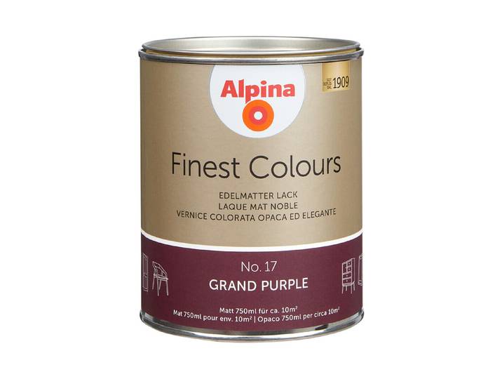 Alpina Lack Finest Colours Grand Purple 0.75 l Matt