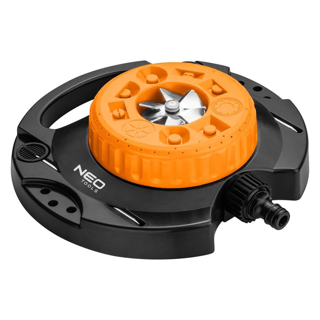 Neo Sprinkler (Gartensprinkler, 9 Funktionen, mit Befestigungsstiften) (Kreisregner) (15-780)