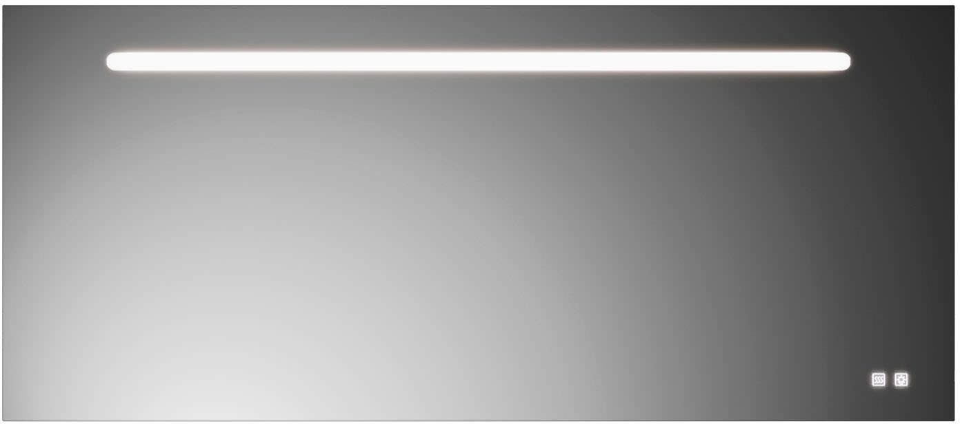 burgbad Lin20 Spiegel mit LED-Beleuchtung und Spiegelheizung – 160 cm breite Variante, Spiegel, SIIX160PN529,