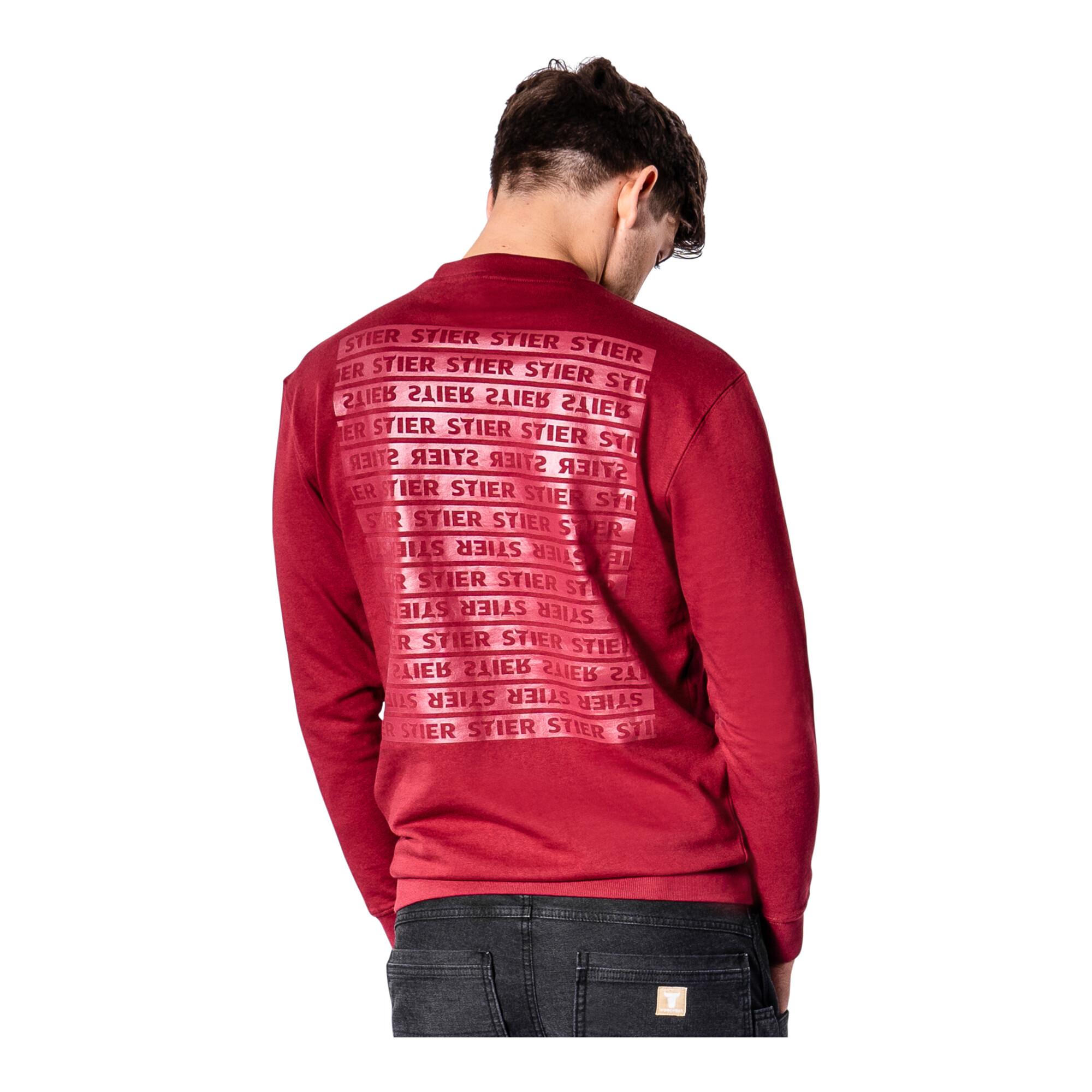 STIER Crew Sweat Style Print XL Deep Red (905844)