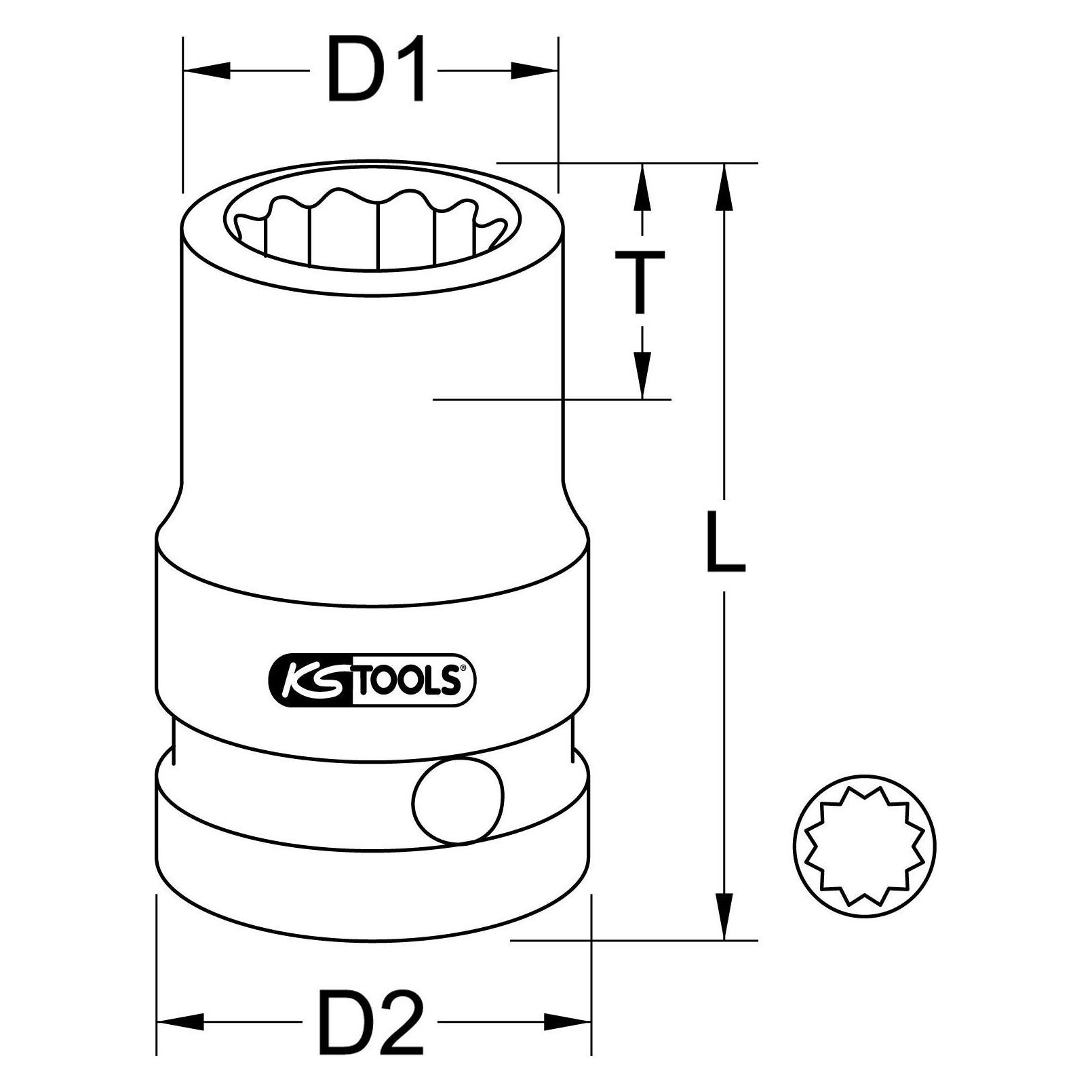 KS Tools 515.0901 (3/8") (515.0901)