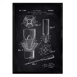POSTER Schraube Patent A3 Rahmenlos