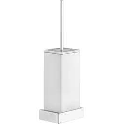 Gessi Rettangolo Accessoires Wand-WC-Bürsterngarnitur, Behälter weiß, 20819708, Farbe: Kupfer gebürstet PVD