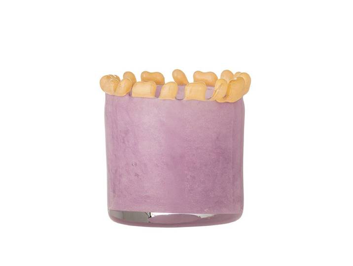 Teelichthalter Roxy - aus Glas - Rosa - Luxusbetten24