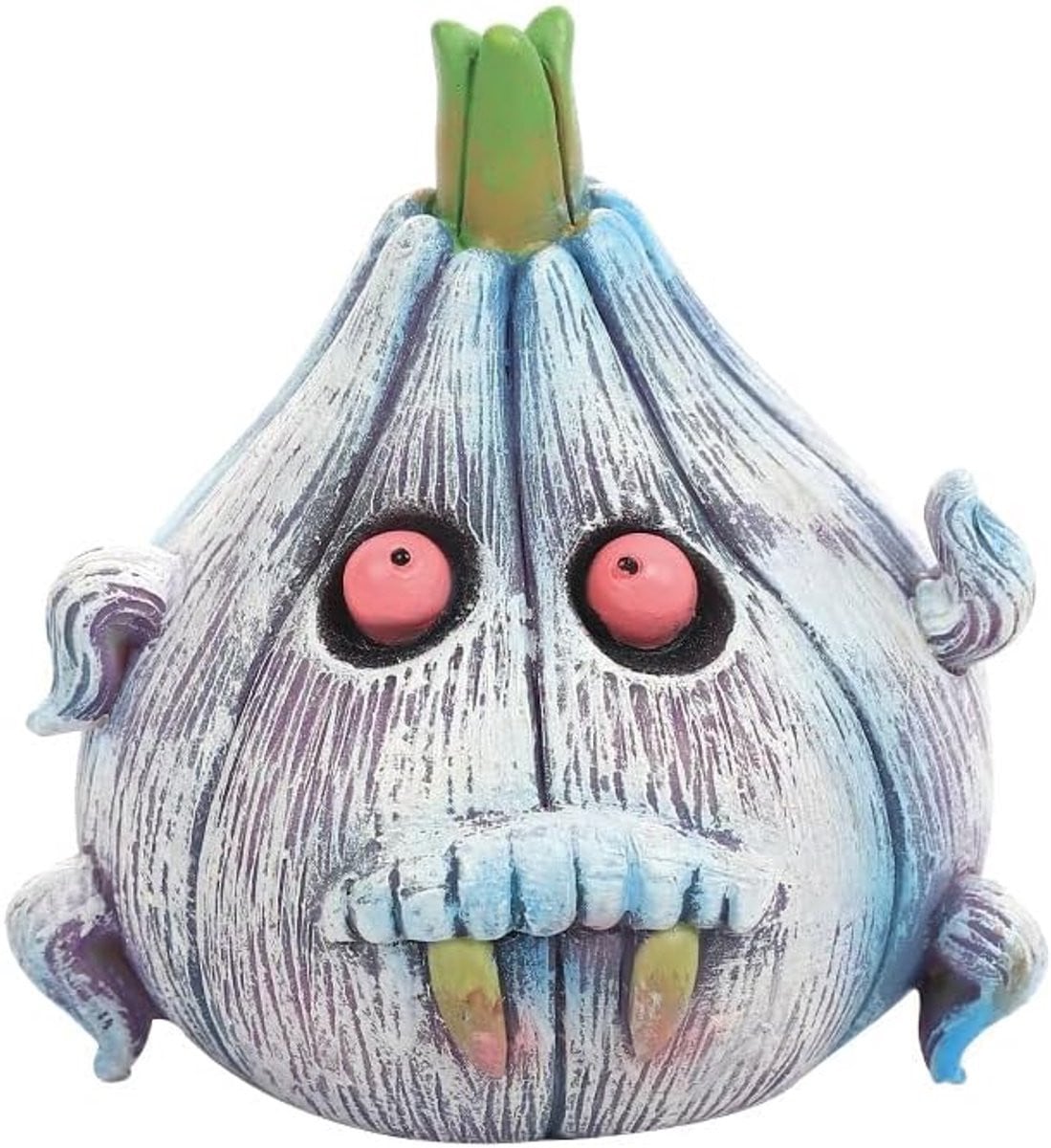 Mini Blauwe Spook Veranda Decoratie - Knoflook Vampier Huisdecoratie - Hars Vampier Sculptuur voor op tafel