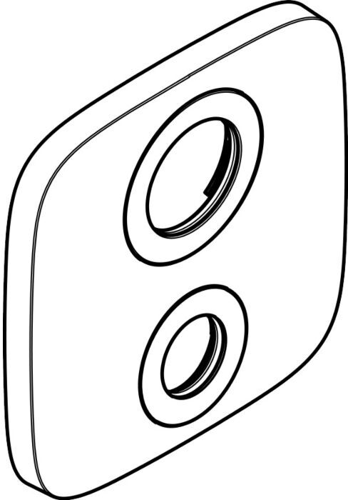 Hansgrohe Rosette 155 x 155 mm Ecostat E 1 92388000 Verbraucher chrom