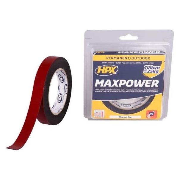 HPX Max Power Outdoor mounting tape - black 19mm x 5m (19 mm) (HPXOT1905) Mindestbestellmenge: 5 Stück