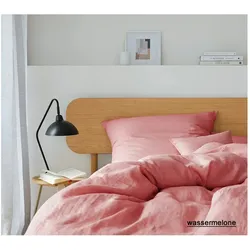 Elegante Bettwäsche Breezee (weitere Farben) - 135x200 cm + 40x80 cm	wassermelone