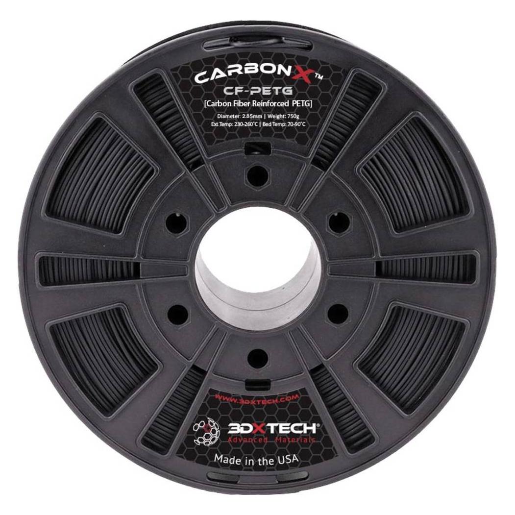 3D Xtech 3DXTech CarbonX PETG+CF Filament (PETG, 1165 g, 2.85 mm) (PTG3030750BK0)