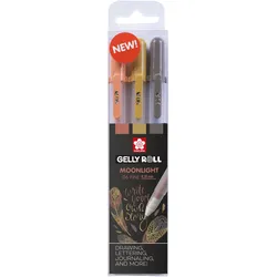 Sakura, Schreibstifte, Gel-Tintenroller Gelly Roll Moonlight 06 "Nature" (3x)
