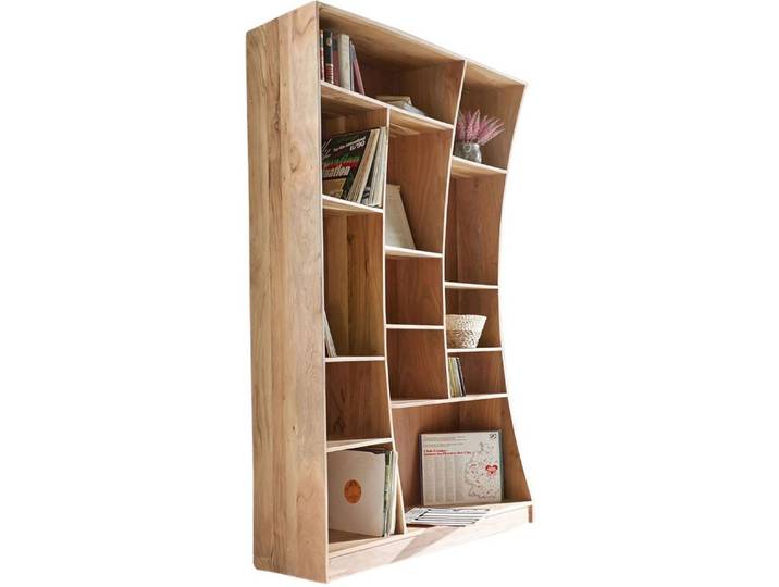 DELIFE Standregal Live-Edge, Akazie Natur 120 cm links Standregal