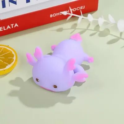 DynamicDeals Axolotl Squishy Stress Relief Toy Slow Rebound Sensory Fidget For Kids & Adults purple