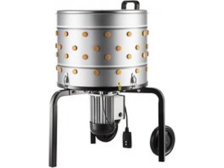 VEVOR Plumeuse Volaille Électrique 900 W Plumeuse à Poulet à Tambour en Acier Inox 50x39 cm Machine à Plumer sur Roulettes pour Plumer Plumes Poules Canards Dindes, avec 98 Doigts Souples 230 tr/min