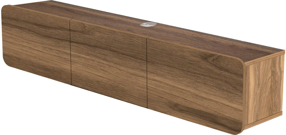 Brayden Studio Bertice TV Stand for TVs up to 78" Walnut 78"