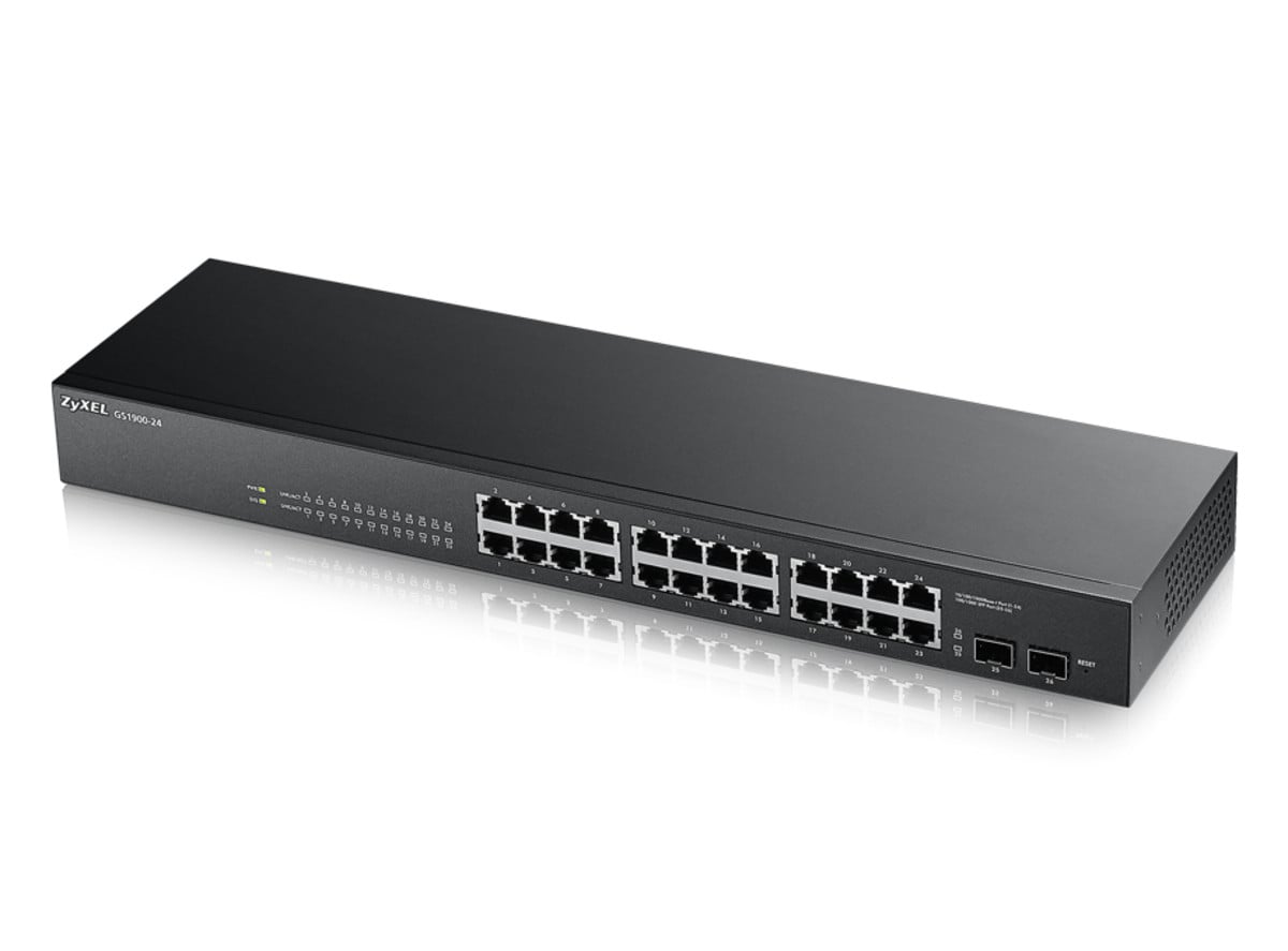 ZyXEL GS1900-24-EU0101F Switch met 24 poorten, 10/100/1000 Mbps