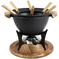 Kela Country, Fondue Set, Schwarz