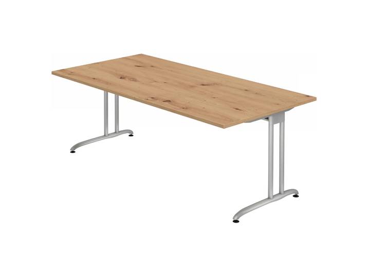 BELA 2E S Schreibtisch 200 x 100 Asteiche