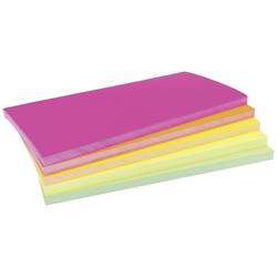 magnetoplan Neon Moderationskarte farbig sortiert, Neon rechteckig 200 mm x 100 mm 250 St. 112501560