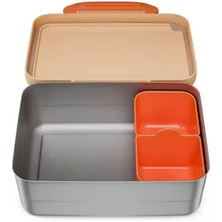 Affenzahn Kid's Edelstahl Brotdose, Lunchbox, Beige