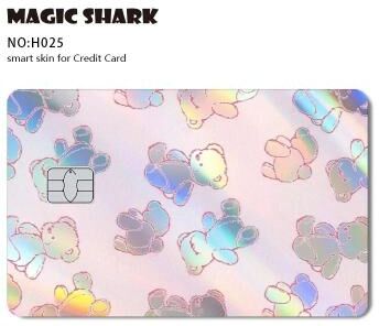 Uplifted Finds Magic Shark Holographic Skull Panda Sticker For Cards large Chip e