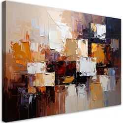 LEINWANDBILD Braune Abstraktion 90x60cm