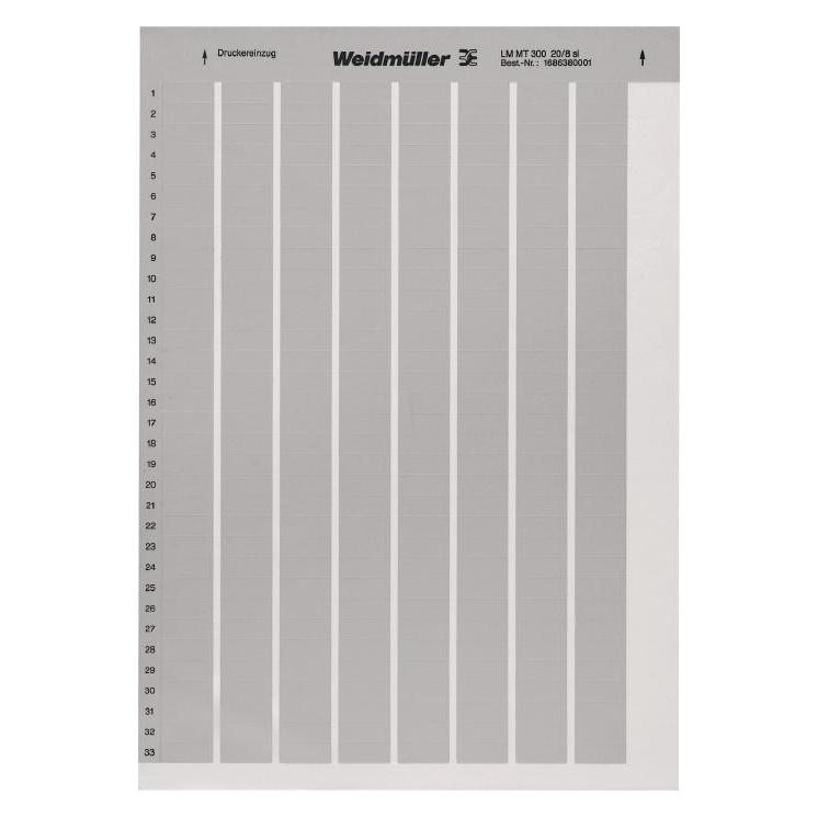 Weidmüller Etikett si Selbstkl 20x8mm 1686380001 (1686380001)