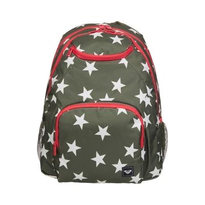 Tagesrucksack ROXY "Shadow Swell Printed", Damen, winter moss simply starz s, Polyester, Rucksäcke