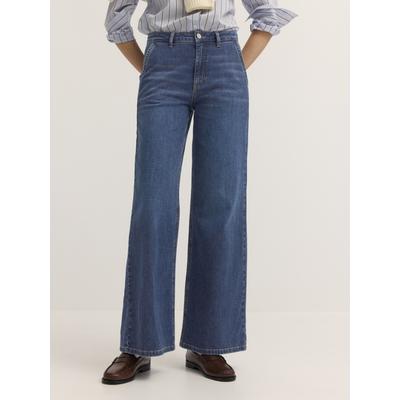 5-Pocket-Jeans BUGATTI "Modern Fit", Damen, Gr. 36, Normalgrößen, blau (340, blaugrau), 95% Baumwolle, 5% Elasthan, Jeans 5-Pocket-Jeans, Modern Fit Baumwoll-Stretch Gerades Bein