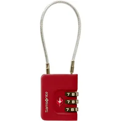 Samsonite Zahlenschloss TA Revolution Cablelock 3 Dial TSA red
