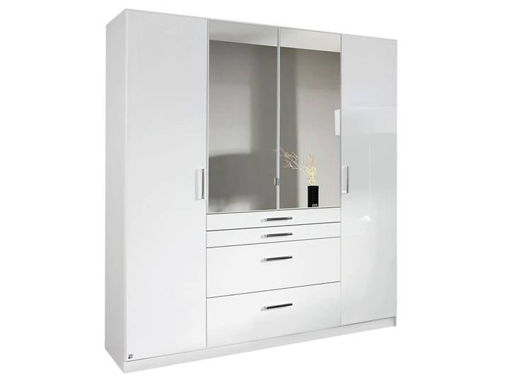 Hom´in Drehtürenschrank 4-türig HOMBURG, Weiß, Holznachbildung