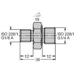 Turck Gewindeadapter PCV-G1/8A4