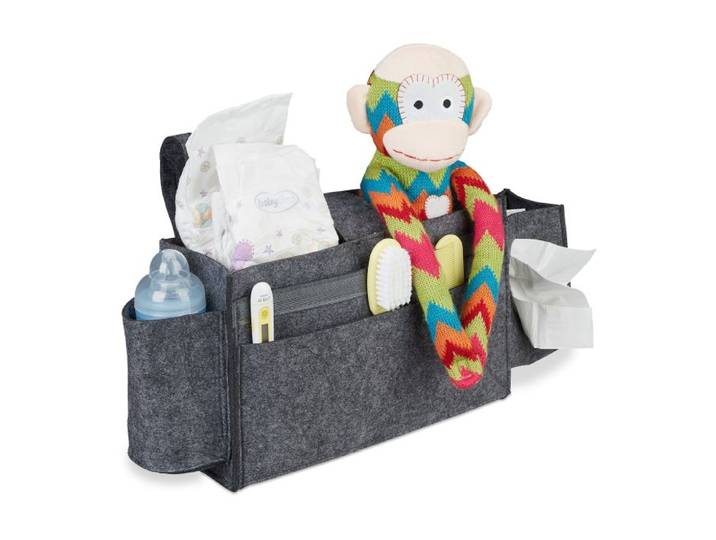 Relaxdays Betttasche für Hochbett aus Filz