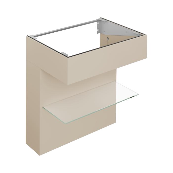 Keuco Edition 11 ART Waschtischunterschrank 32510520800 80x87x49cm, mit Ablage, Lack seidenmatt, sand